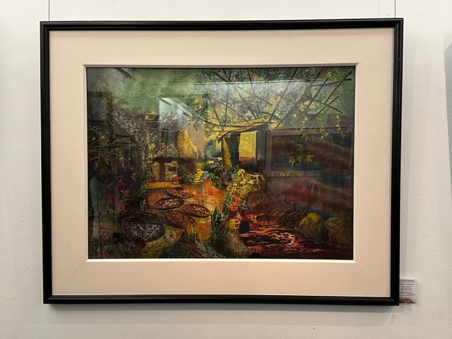 Triển lãm 75 tác phẩm tranh cắt vải độc đáo ảnh 1