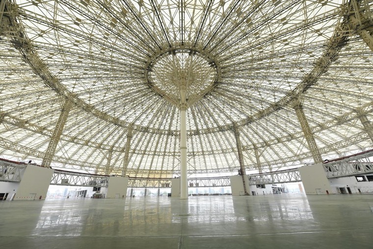 Choáng ngợp trước tốc độ thi công siêu kỷ lục thế giới của Trung tâm Triển lãm Quốc gia ảnh 6