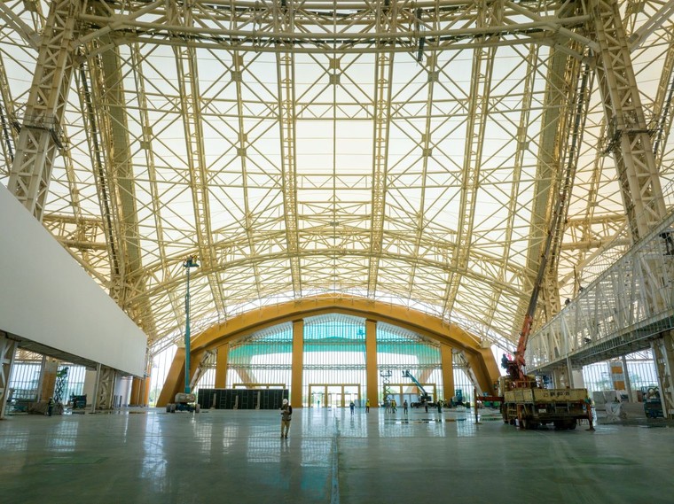 Choáng ngợp trước tốc độ thi công siêu kỷ lục thế giới của Trung tâm Triển lãm Quốc gia ảnh 7
