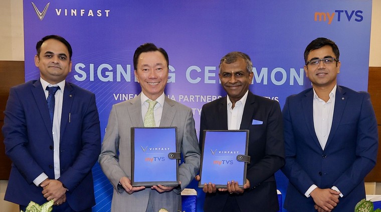 VinFast ký kết hợp tác với myTVS nhằm phát triển mạng lưới dịch vụ hậu mãi toàn diện tại Ấn Độ ảnh 1