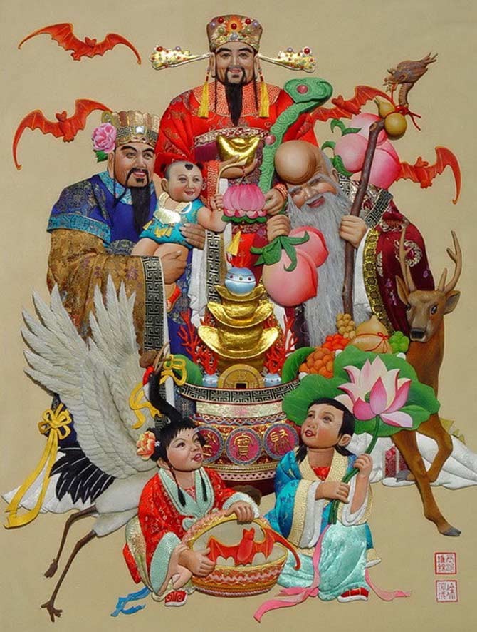 Các ông Tam Đa 'Phúc-Lộc-Thọ' là ai và có ý nghĩa gì? ảnh 1
