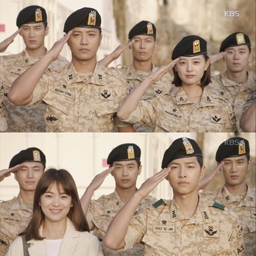 Rộ trào lưu chụp ảnh tạo dáng giống ‘Hậu duệ mặt trời’ ảnh 1