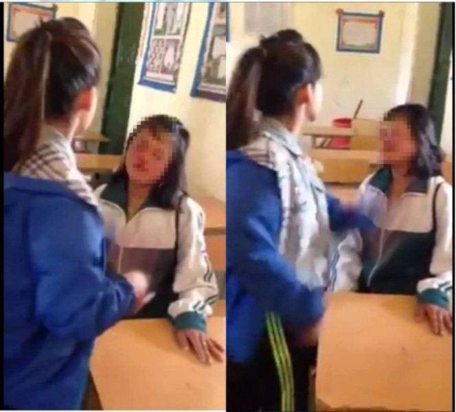 Học sinh lớp 8 tát bạn 50 cái chảy cả máu mồm ảnh 1