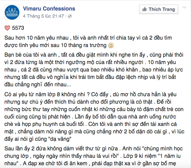 Xôn xao câu chuyện tình yêu 10 năm, ra trường 10 tháng chia tay ảnh 1