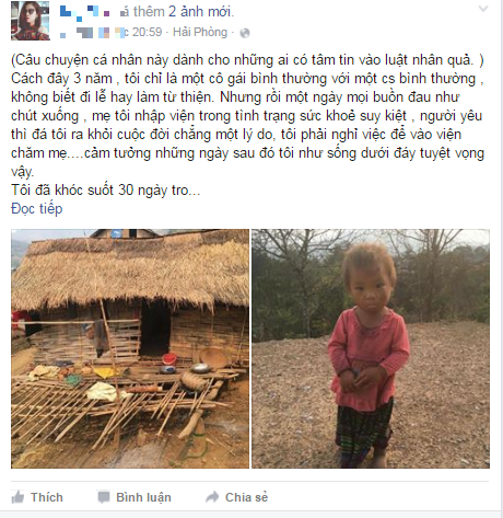 Câu chuyện nhân quả nhiều người phải suy ngẫm của một thiếu nữ ảnh 1