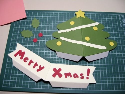 Cách làm 4 mẫu thiệp giáng sinh hình cây thông siêu dễ thương ảnh 19