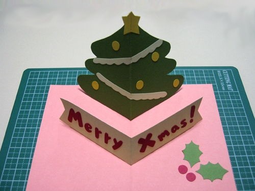 Cách làm 4 mẫu thiệp giáng sinh hình cây thông siêu dễ thương ảnh 24