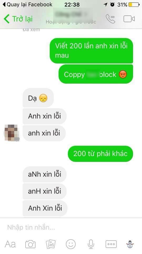 Choáng với chàng trai cần cù gửi 200 tin nhắn xin lỗi người yêu ảnh 1