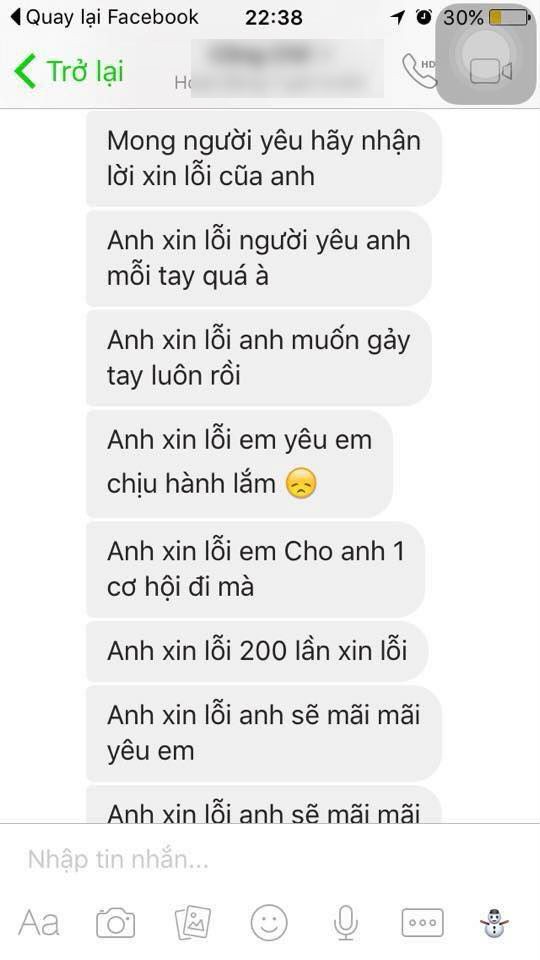 Choáng với chàng trai cần cù gửi 200 tin nhắn xin lỗi người yêu ảnh 4