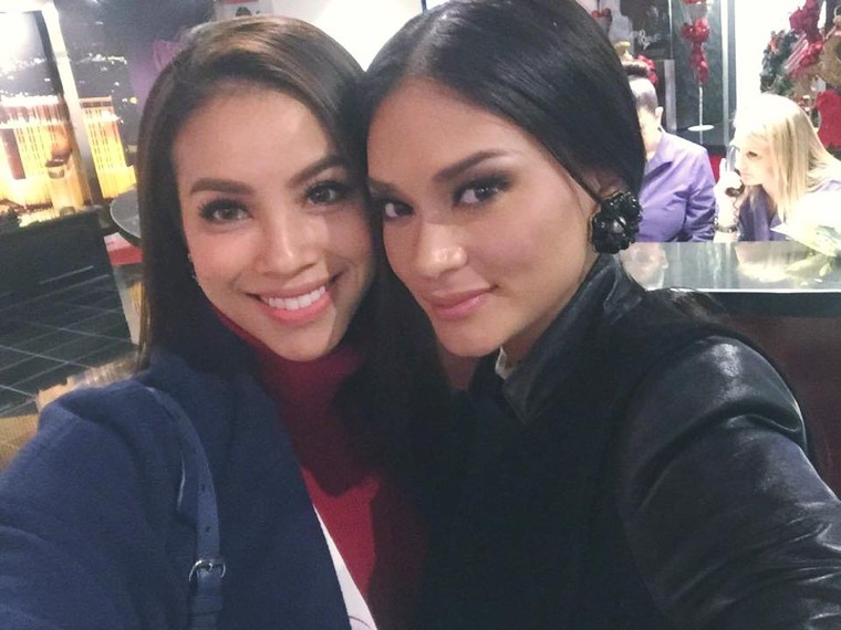 Phạm Hương ‘đọ sắc’ với Hoa hậu Philippines, Myanmar tại Mỹ ảnh 4