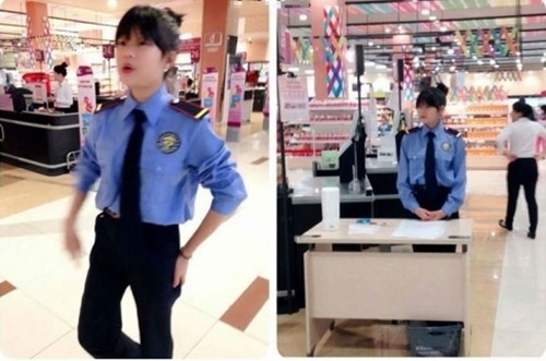 Dân mạng 'sốt' với vẻ đẹp của nữ nhân viên bảo vệ ảnh 2