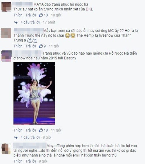 Maya bị nghi 'nhái' Hồ Ngọc Hà tại The Remix 2016 ảnh 5
