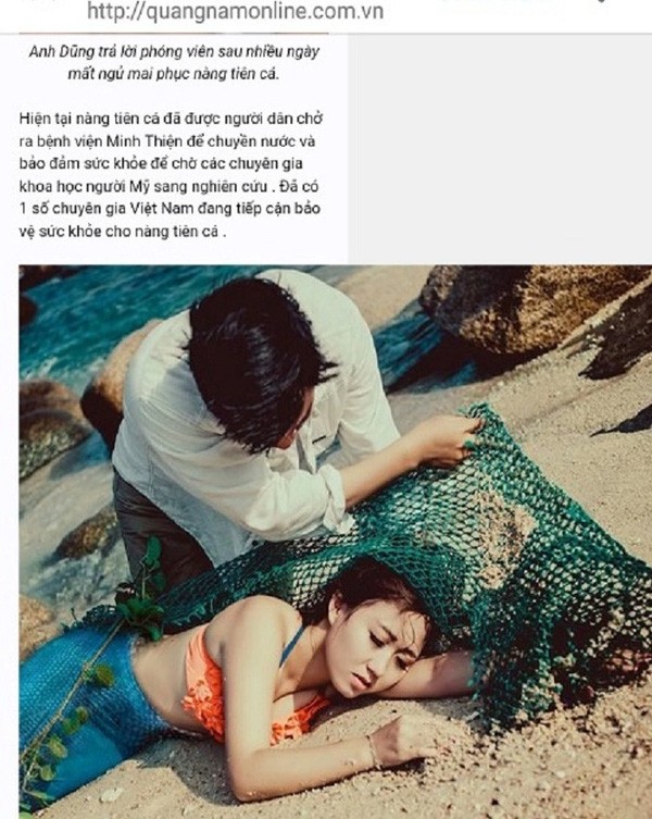 Phạt 5 triệu đồng người tung tin đồn bắt được 'nàng tiên cá' ảnh 1