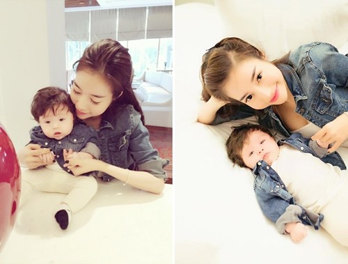 Bộ sưu tập đồ đôi mẹ - con cực 'chất' của Elly Trần ảnh 1