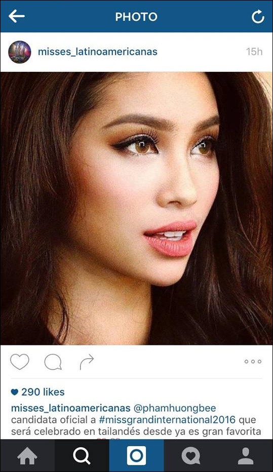 Rộ tin đồn Phạm Hương dự thi Hoa hậu Hòa bình Thế giới 2016 ảnh 1