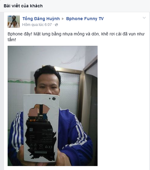 Ngán ngẩm với Bphone 'khẽ rơi đã nát vụn như tấm' ảnh 2