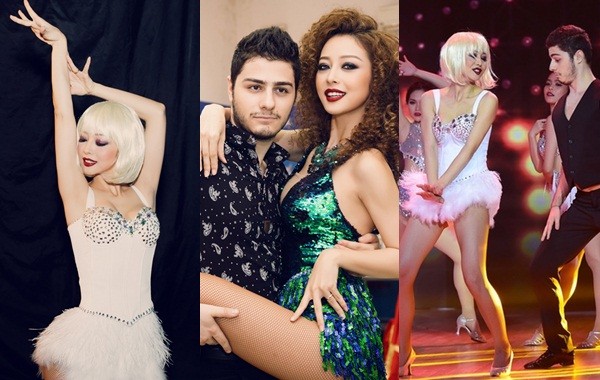 Jennifer Phạm tạo dáng 'khó đỡ' bên bạn nhảy ở Bước nhảy hoàn vũ ảnh 1