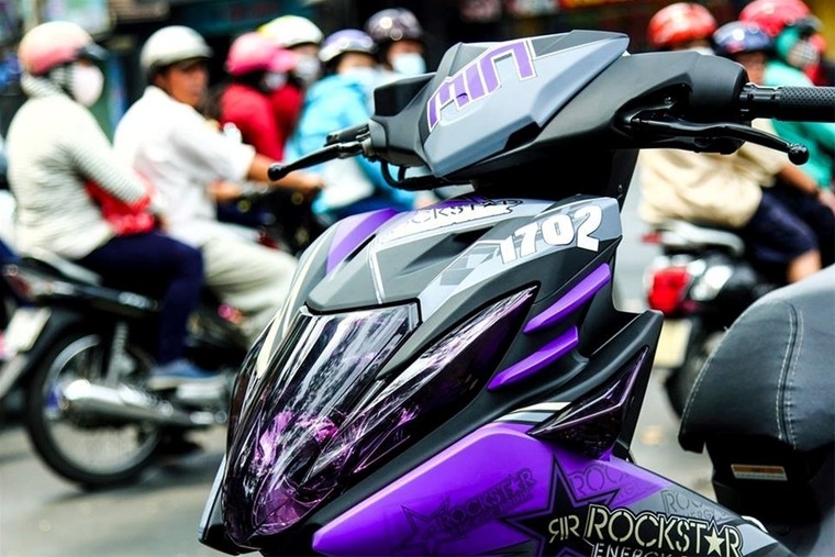 Ngắm nhìn chiếc Nouvo 2012 độ sắc tím độc nhất Việt Nam ảnh 4