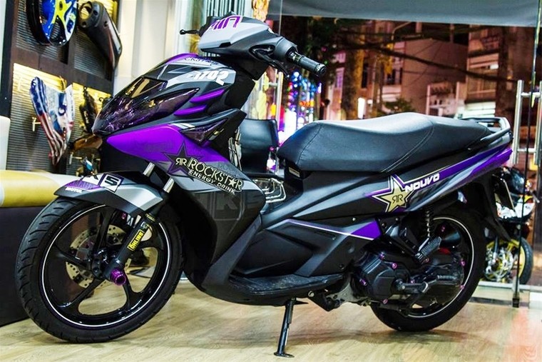 Ngắm nhìn chiếc Nouvo 2012 độ sắc tím độc nhất Việt Nam ảnh 5