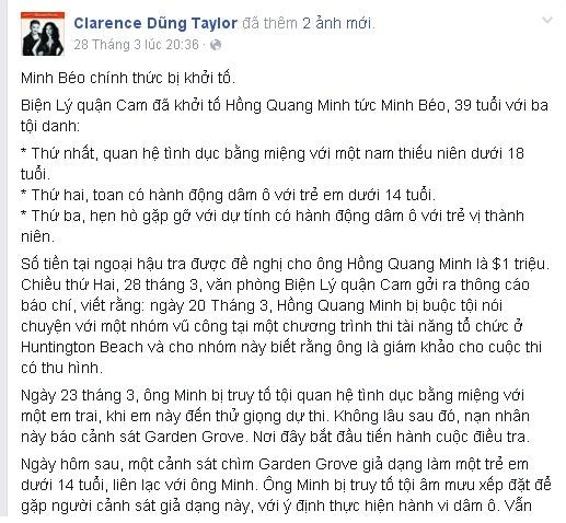 Dũng Taylor 'vừa đấm vừa xoa' nói Minh Béo dám làm dám chịu ảnh 3