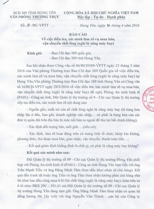 Những lời nói dối trong vụ 9.000 lít nghi xăng máy bay ảnh 1