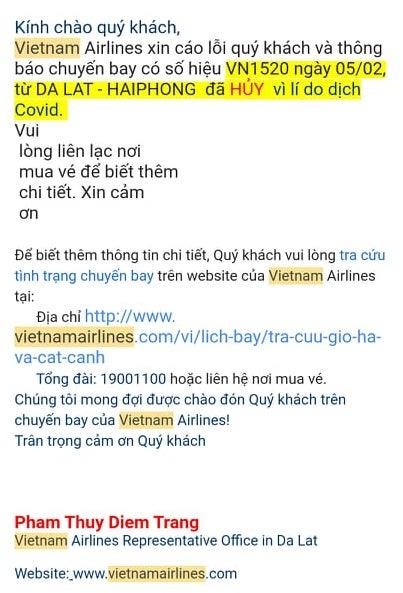 Vietnam Airlines lại bị phàn nàn về thủ tục hoàn vé giữa dịch Covid-19 ảnh 2