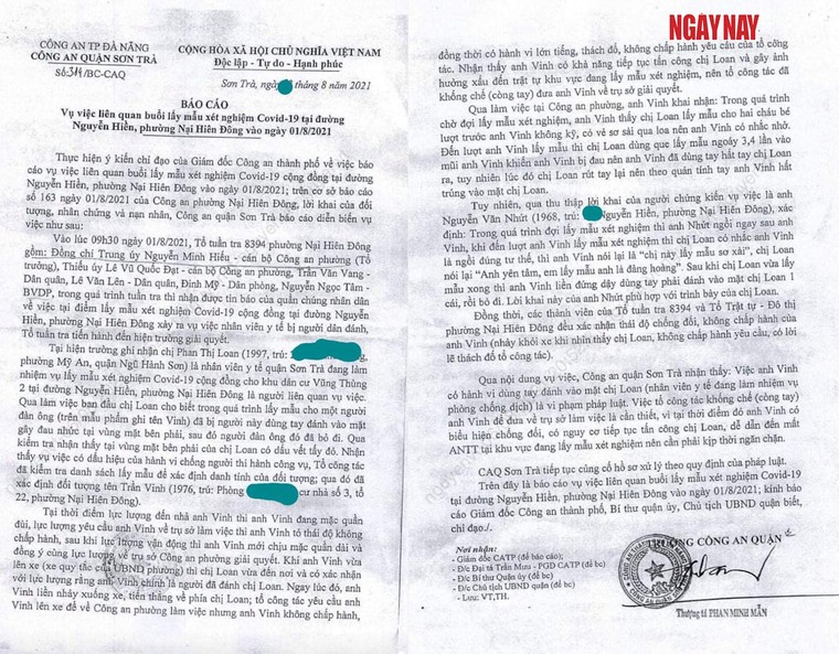 Công an khẳng định ông Trần Vinh tát nữ nhân viên y tế tại buổi lấy mẫu xét nghiệm? ảnh 2
