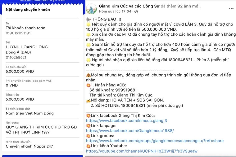 Nhóm “Mai táng 0 đồng” Giang Thị Kim Cúc bị tố ăn chặn tiền từ thiện ảnh 3