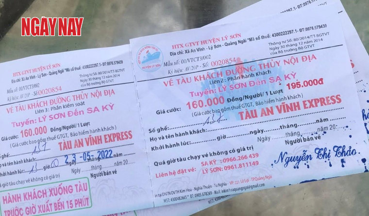 Hàng loạt đơn vị vận tải tăng giá vé tàu ra đảo Lý Sơn ảnh 1