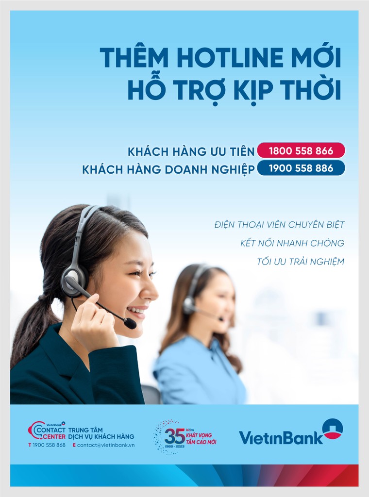 VietinBank ra mắt Hotline mới phục vụ khách hàng ưu tiên và khách hàng doanh nghiệp ảnh 1