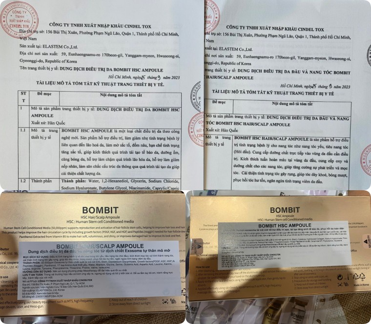 BOMBIT EHL BIO Việt Nam: “Lừa đảo” mỹ phẩm tế bào gốc để trục lợi? ảnh 2