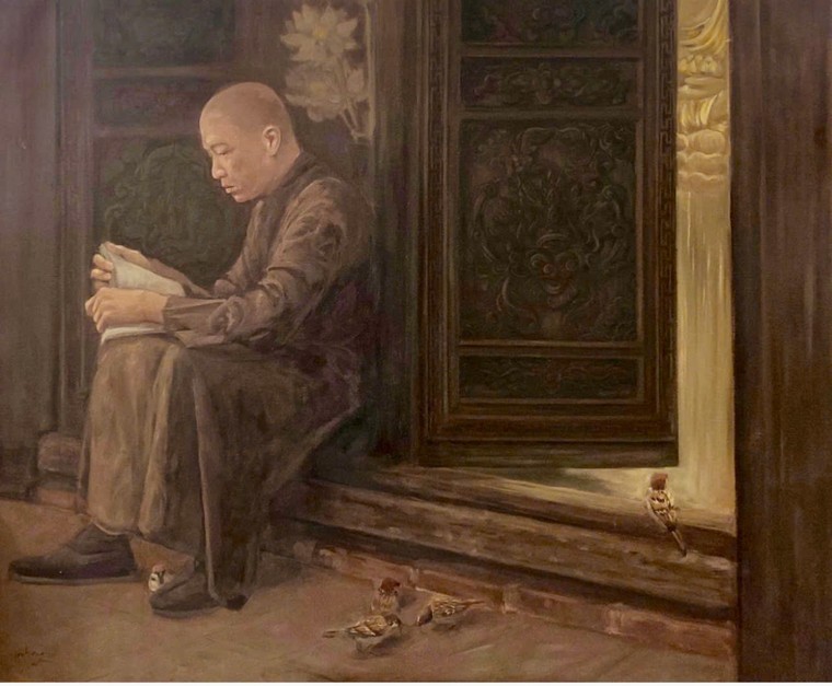 Triển lãm “Thiền phong” với những sắc màu về Phật giáo ảnh 10