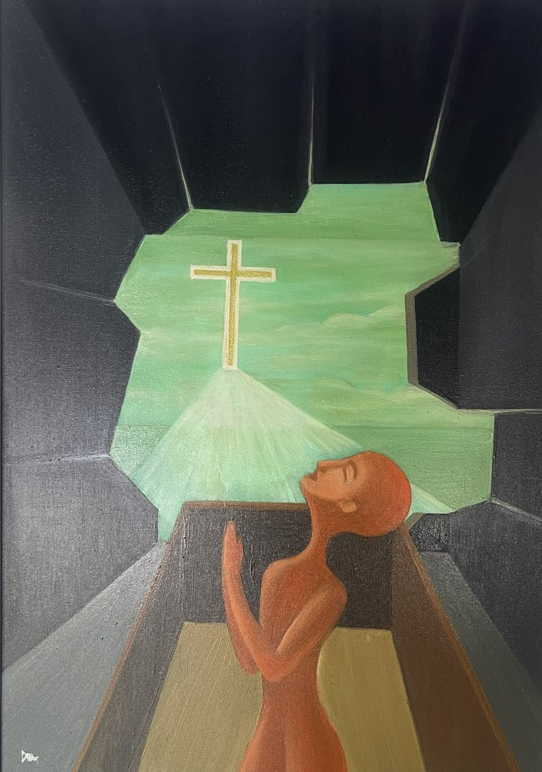 "Huyền nhiệm Thập giá. Khi người bệnh vẽ" – triển lãm đầu tiên và cuối cùng của họa sĩ Đặng Dương ảnh 7