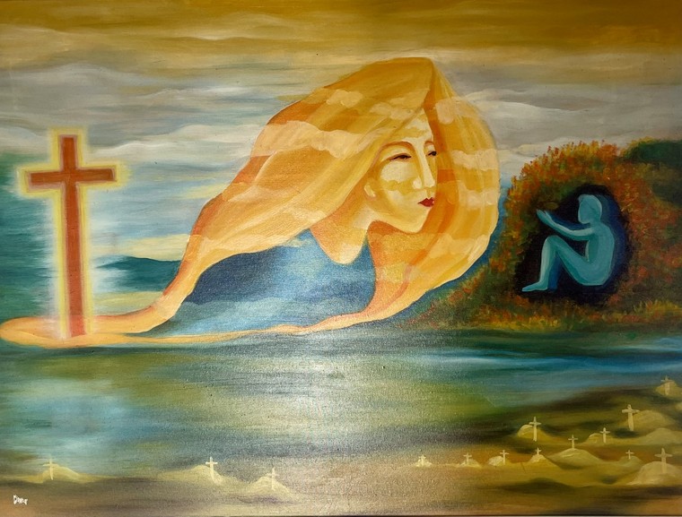 "Huyền nhiệm Thập giá. Khi người bệnh vẽ" – triển lãm đầu tiên và cuối cùng của họa sĩ Đặng Dương ảnh 6