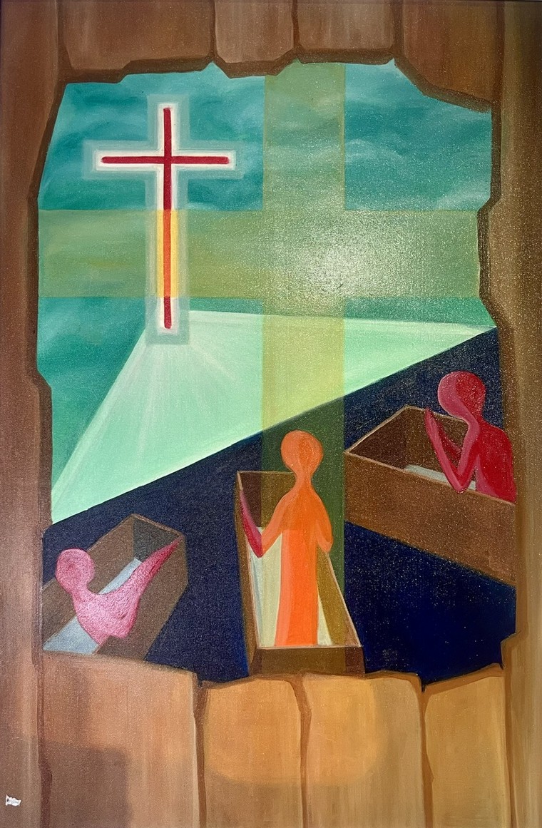 "Huyền nhiệm Thập giá. Khi người bệnh vẽ" – triển lãm đầu tiên và cuối cùng của họa sĩ Đặng Dương ảnh 4