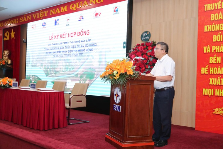 Ký hợp đồng trị giá 1.451 tỷ đồng xây lắp Nhà máy thủy điện Trị An mở rộng ảnh 1