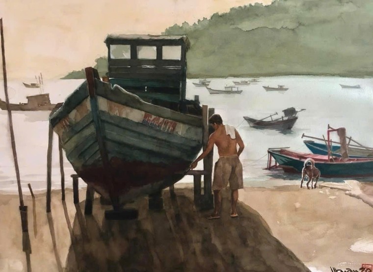 Họa sĩ Hồng Quân với Bình minh châu thổ ảnh 4