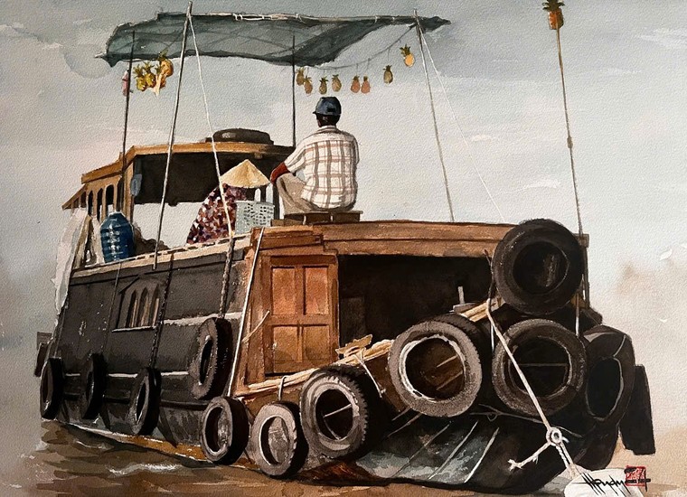 Họa sĩ Hồng Quân với Bình minh châu thổ ảnh 7