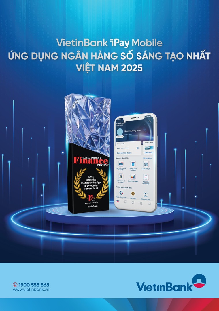 VietinBank iPay Mobile nhận giải thưởng “Ứng dụng Ngân hàng số sáng tạo nhất Việt Nam 2025” ảnh 1