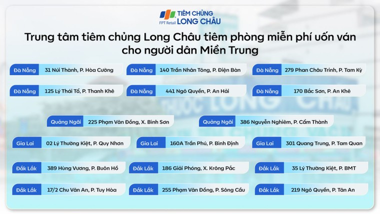 Long Châu hỗ trợ miễn phí hơn 2.000 liều vắc xin uốn ván, giúp người dân miền Trung phòng bệnh sau bão ảnh 1