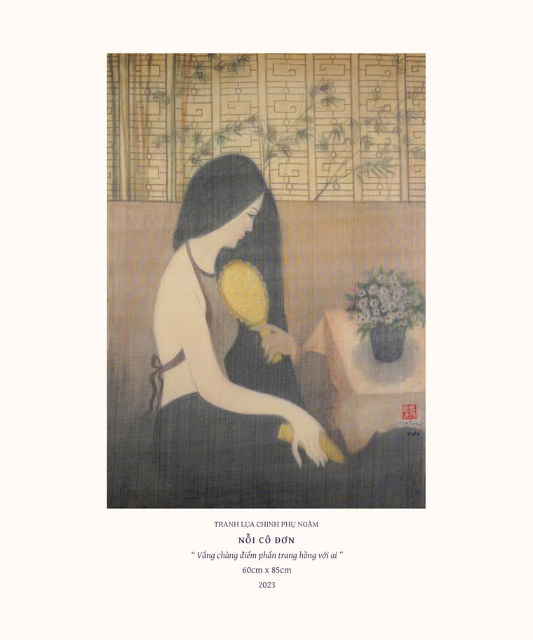 Họa sĩ Ngọc Mai: vẽ thân phận phụ nữ trong Truyện Kiều và Chinh phụ ngâm ảnh 7