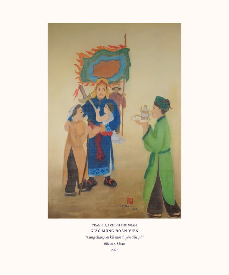 Họa sĩ Ngọc Mai: vẽ thân phận phụ nữ trong Truyện Kiều và Chinh phụ ngâm ảnh 2