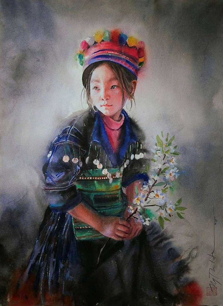 Ngắm “chân dung màu nước” của họa sĩ Nguyễn Thu Hà ảnh 6