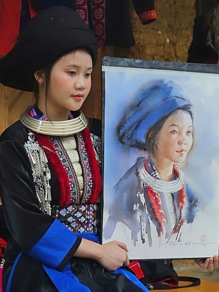 Ngắm “chân dung màu nước” của họa sĩ Nguyễn Thu Hà ảnh 3