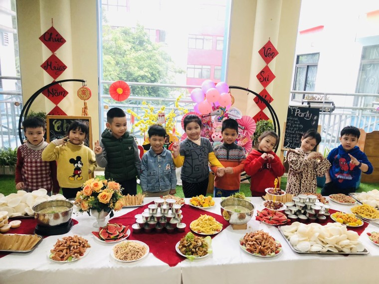 Sự kiện chào 2023 tưng bừng sắc xuân của trường Mầm non Sao Mai ảnh 6