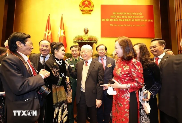 Tổng Bí thư Nguyễn Phú Trọng - nhà lãnh đạo xuất sắc trên mặt trận văn hóa ảnh 8