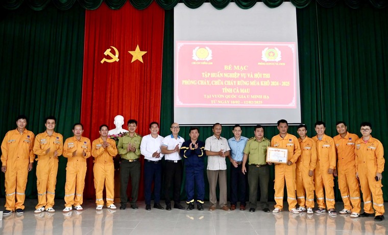 PV GAS CA MAU đạt giải Nhất cuộc thi phòng cháy chữa cháy rừng năm 2025 ảnh 2