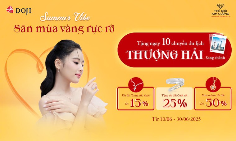 Mùa yêu rực rỡ, DOJI và Thế giới kim cương ưu đãi lớn cho combo trang sức cưới ảnh 2