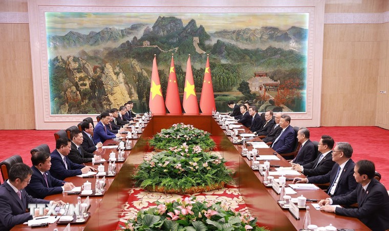 Thủ tướng Phạm Minh Chính hội kiến Tổng Bí thư, Chủ tịch Trung Quốc Tập Cận Bình ảnh 1