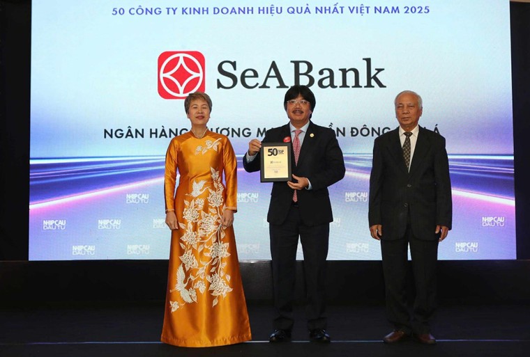 SeABank lần thứ 6 được vinh danh trong Top 50 doanh nghiệp có lợi nhuận xuất sắc nhất Việt Nam năm 2025 ảnh 1